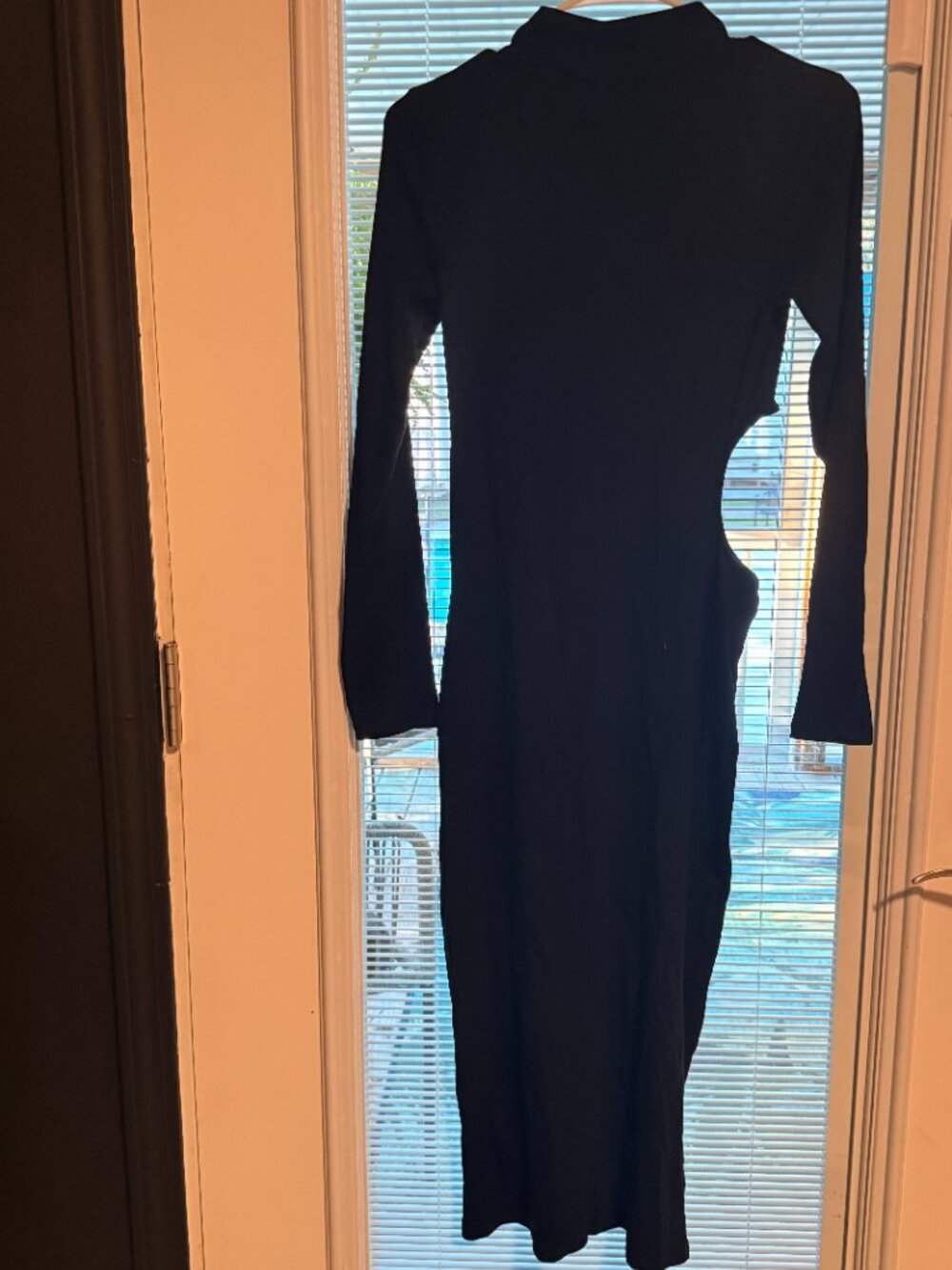 Zara Ribbed Cutout Midi Dress - Picture 3 of 4